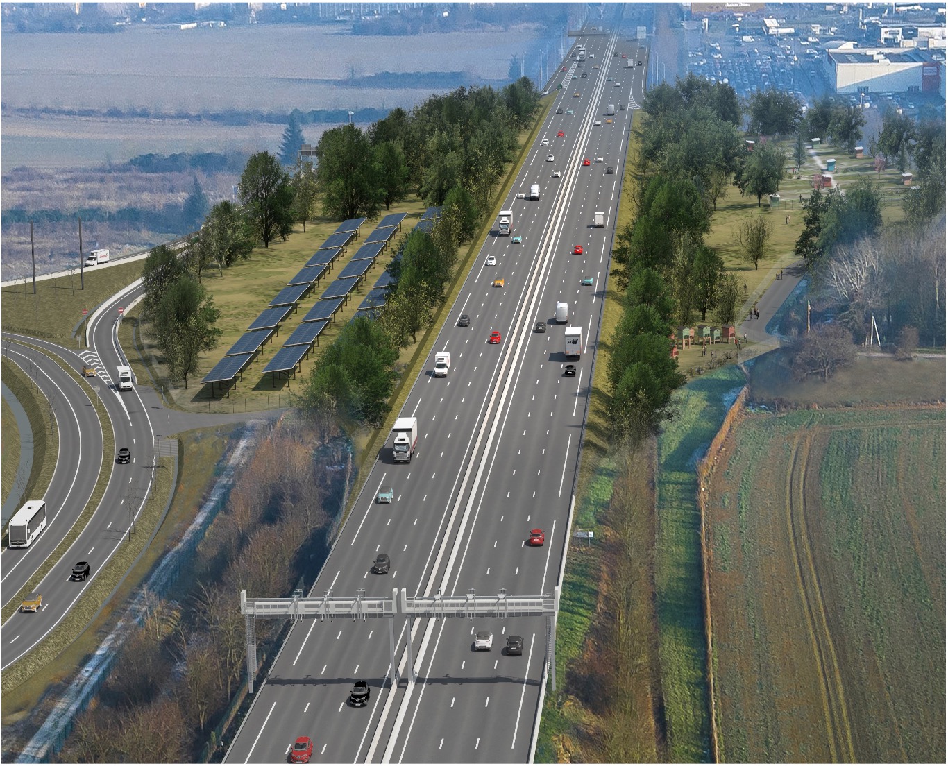 Autoroute A13 naar Normandië volledig free flow